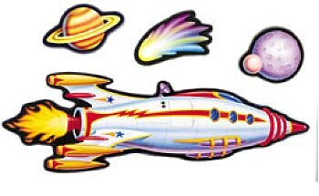 Big Rocket Ship Bulletin Board Set (9780768213416) by Carson-Dellosa Publishing