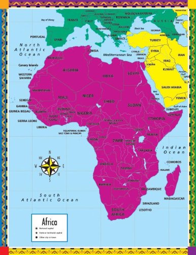 Map of Africa (Cheap Charts) (9780768214505) by [???]