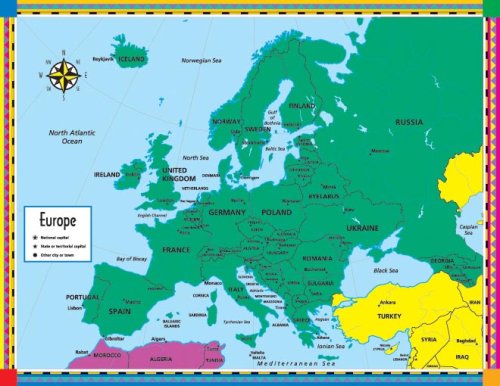 Map of Europe (9780768214529) by Schaffer, Frank