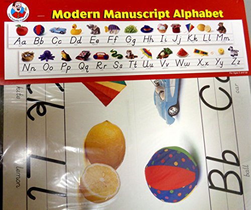 9780768217018: Modern Manuscript Alphabet Bulletin Board Set (Alphabet Lines)