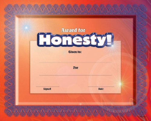 Fit-in-a-Frame Award for Honesty (9780768226911) by Carson-Dellosa Publishing