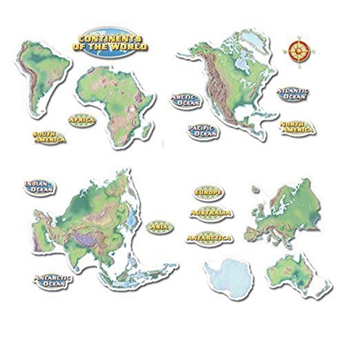 Continents of the World Bulletin Board Set (9780768227277) by Carson-Dellosa Publishing