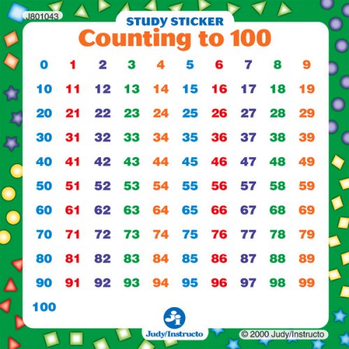 Counting to 100 Study Stickers (9780768228267) by Carson-Dellosa Publishing