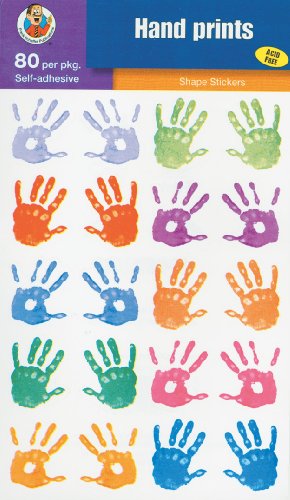 Hand Print Shape Stickers (9780768233162) by Carson-Dellosa Publishing