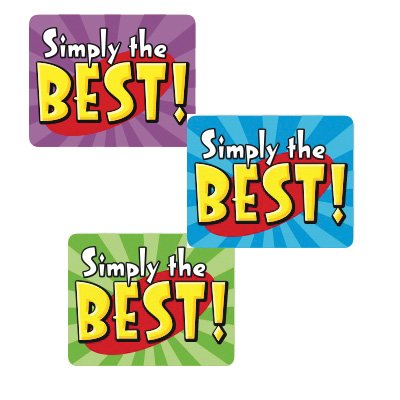 Simply the Best! Reward Stickers (9780768233186) by Carson-Dellosa Publishing