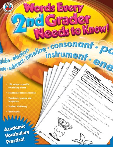 Imagen de archivo de Words Every Second Grader Needs to Know! a la venta por HPB-Diamond