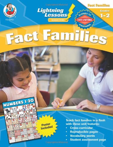 9780768239317: Lightning Lessons Instant Units: Fact Families, Grades 1-2