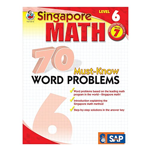 9780768240160: 70 Must-Know Word Problems, Grade 7: Volume 5 (Singapore Math 70 Must Know Word Problems)