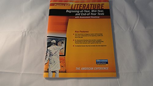 Beispielbild fr PRENTICE HALL LITERATURE 2010 BEGINNING-OF-YEAR MID-YEAR AND END-OF-YEARTEST GRADE 11 zum Verkauf von BooksRun