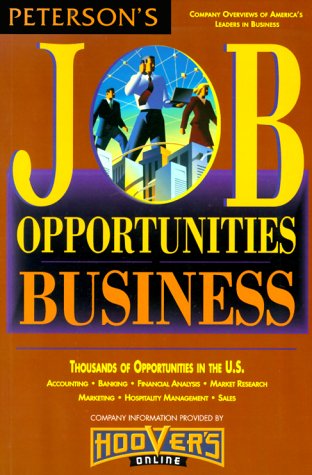 Peterson's Job Opportunities: Business (9780768902433) by Peterson's