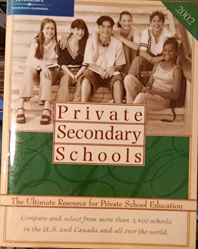 Private Secondary Schools 2001-2002 (9780768905311) by [???]