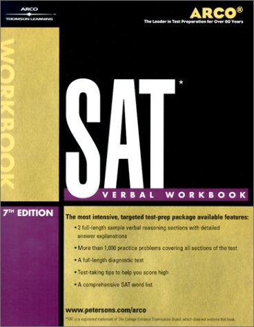 Beispielbild fr Arco Sat Verbal Workbook (PETERSON'S VERBAL EXERCISES FOR THE SAT) zum Verkauf von Irish Booksellers