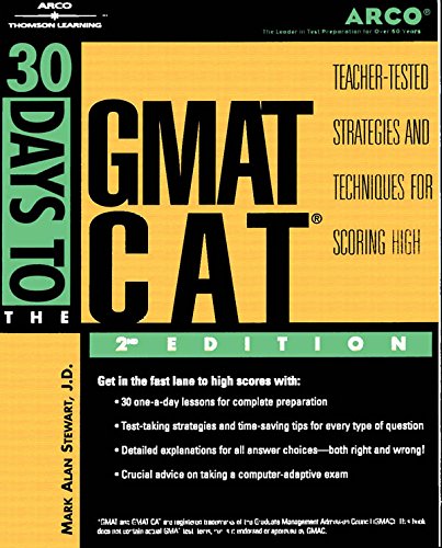 9780768906356: Arco 30 Days to the Gmat Cat