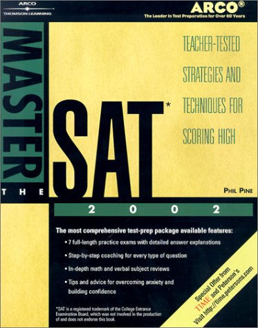 Master the SAT, 2002/e w/out CD-ROM (9780768906370) by Arco