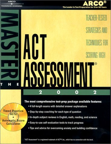 Master the ACT, 2002/e w/CD-ROM (MASTER THE NEW ACT ASSESSMENT) (9780768906400) by Arco