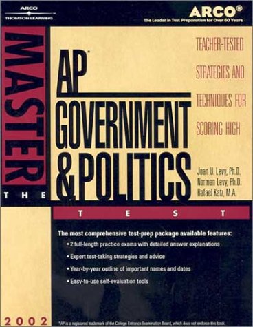 Beispielbild fr Master AP Government and Politics 2002 (Master the Ap Government & Politics Test, 3rd ed) zum Verkauf von Wonder Book
