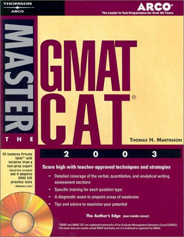 Beispielbild fr Master the GMAT CAT 2003 zum Verkauf von Better World Books