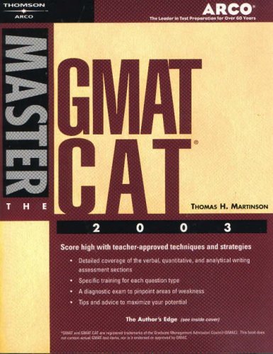 Arco Master the GMAT CAT 2003 (9780768908893) by Arco