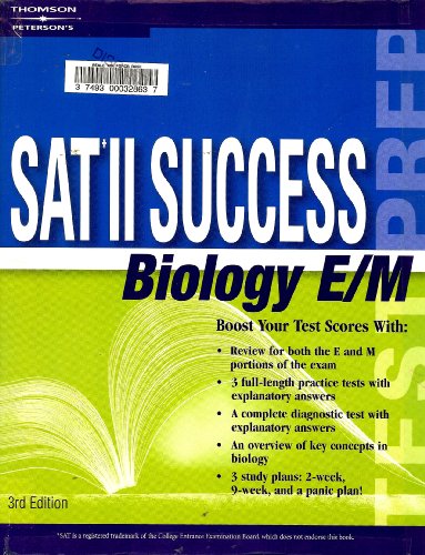 Sat II Success: Biology E/M (9780768909074) by Dyer, Gloria; Chenery, Gordon; Halward, Tracy; Peterson's