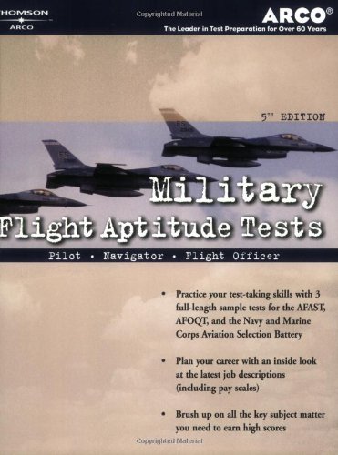 Military Flight Aptitude Tests, 5/e (9780768910292) by Arco