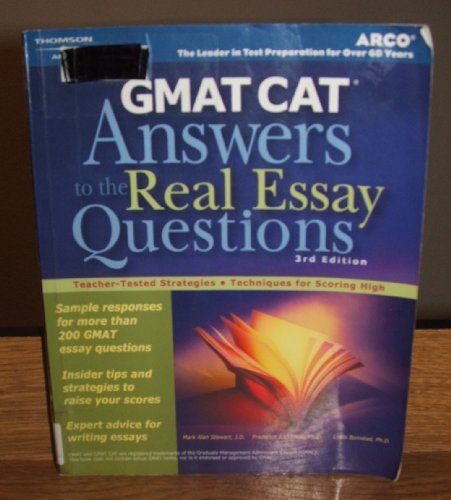 9780768911732: GMAT CAT: Answers to the Real Essay Questions 3E