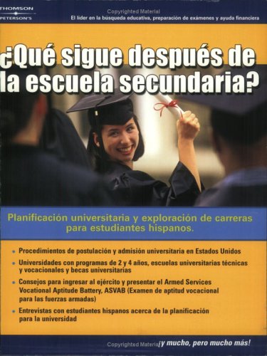 Stock image for Que Sigue Despues de la Escuela Secundaria for sale by Better World Books: West