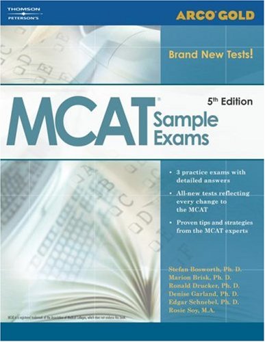 Gold MCAT Sample Exams, 5th edition (Academic Test Preparation Series) - Brisk, Drucker, Garland Bobsworth