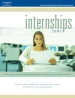 Stock image for Internships 2005 (Peterson's Internships) for sale by The Maryland Book Bank