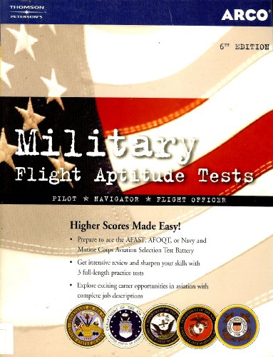 Stock image for Military Flight Aptitude Tests, 6/e (ARCO MILITARY TEST TUTOR) for sale by Wonder Book