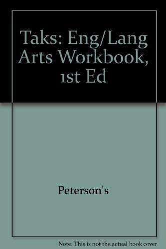 9780768917093: TAKS: Eng/Lang Arts Workbook, 1st ed