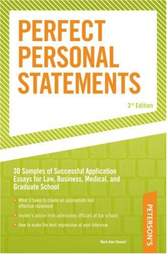 Stock image for Peterson's Perfect Personal Statements for sale by ThriftBooks-Atlanta