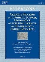 Grad Guides BK4: Physical Scis & Math/Ag Scis 2006 (Peterson's Graduate and Professional Programs in the Physical Sciences, Mathematics,) (PETERSON'S . THE ENVIRONMENT & NATURAL RESOURCES) - Peterson's