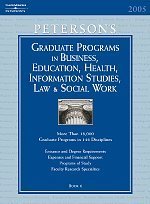 Grad BK6: Bus/Ed/Hlth/Info/Law/SWrk 2006 - Peterson's