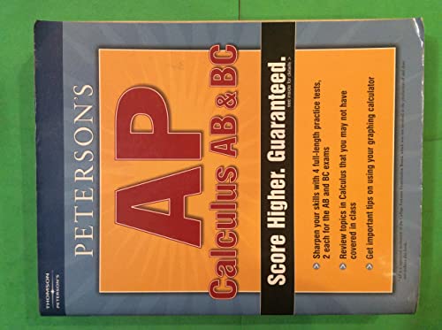 Imagen de archivo de Master the AP Calculus AB & BC, 1st edition (Peterson's AP Calculus AB & BC) a la venta por HPB-Ruby