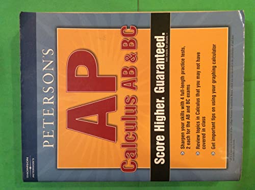 9780768918274: Master the AP Calculus AB & BC, 1st edition (Peterson's AP Calculus AB & BC)