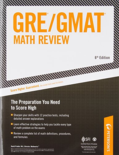 Stock image for GRE/GMAT Math Review : The Preparation You Need to Score High for sale by Better World Books
