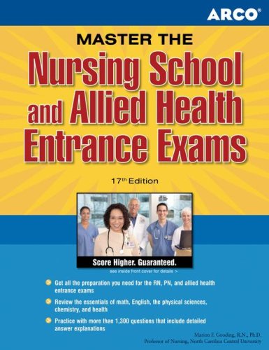 Imagen de archivo de ARCO Master the Nursing School and Allied Health Entrance Exams, 17th Edition a la venta por SecondSale