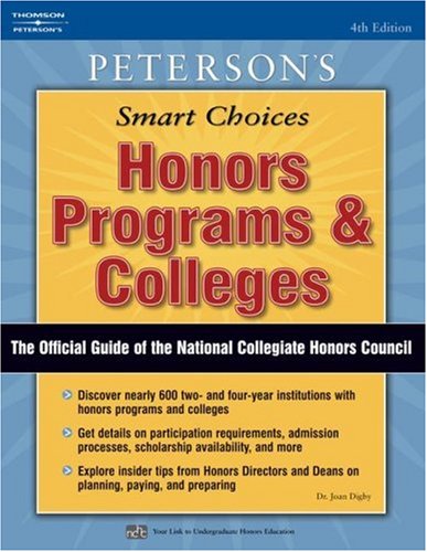 9780768921410: Peterson's Honors Programs and Colleges, 4th Edition