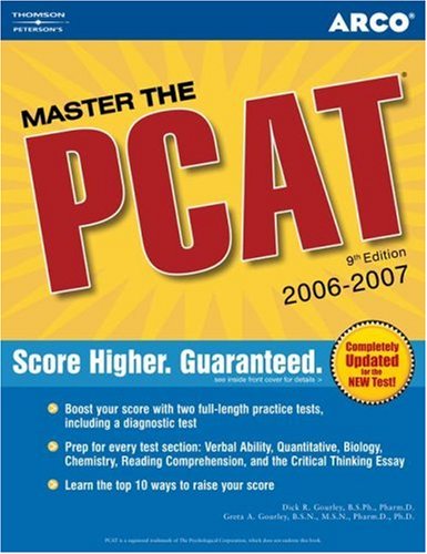 Beispielbild fr Master the PCAT: 2006-2007 (ARCO MASTER THE PCAT) zum Verkauf von HPB Inc.