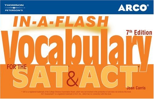 Stock image for Arco In-A-Flash Vocabulary for the SAT & ACT for sale by ThriftBooks-Atlanta