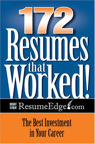 172 Resumes That Worked! (9780768923063) by Peterson's