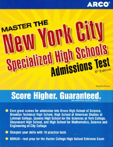 Stock image for Master the New York City Specialized High Schools Admissions Test (NEW YORK CITY SPECIALIZED SCIENCE HIGH SCHOOL ADMISSIONS TEST) for sale by The Book Spot