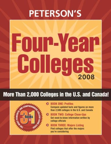 Stock image for Peterson's Four-Year Colleges 2008 for sale by Allied Book Company Inc.