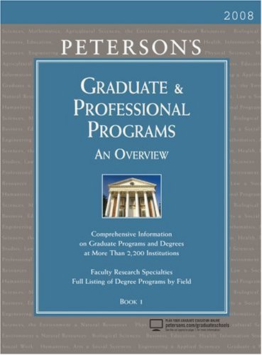 Peterson's Graduate and Professional Programs : An Overview - Peterson's Guides Staff