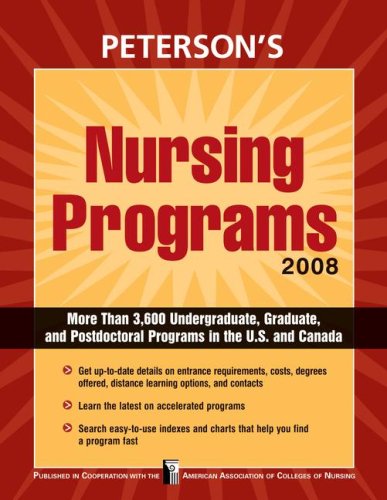Nursing Programs 2008 (9780768924121) by Peterson's