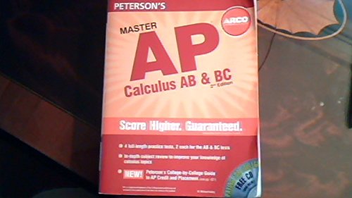 Imagen de archivo de Peterson's Master AP Calculus AB & BC [With CDROM] a la venta por ThriftBooks-Atlanta