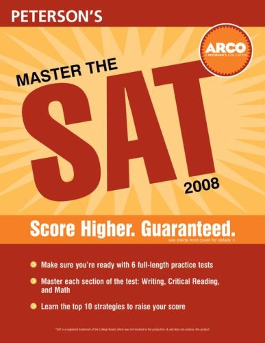 Stock image for Master the SAT 2008 for sale by The Maryland Book Bank