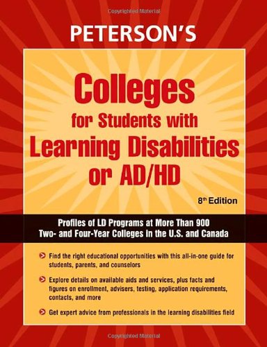 Colleges for Students with Learning Disabilities or AD/HD (9780768925067) by Peterson's
