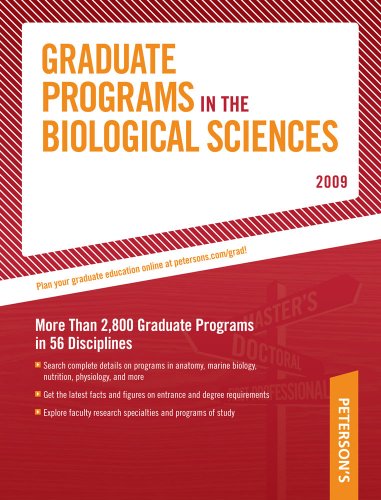 Peterson's Graduate Programs in the Biological Sciences, 2009 (9780768925401) by Peterson's