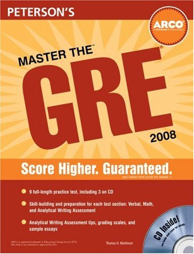 Master the GRE 2008 (9780768925814) by Martinson, Thomas H